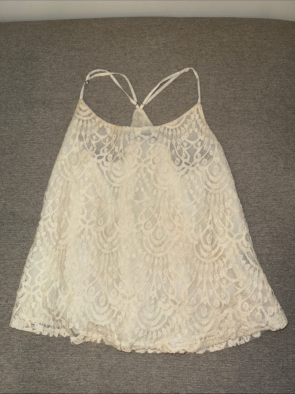 Ark & Co Cream Lace Racerback Camisole